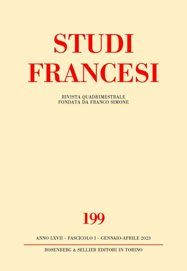 Studi Francesi 199 - Librerie.coop Studi Francesi 199 - Librerie.coop