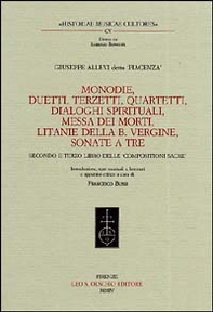 Monodie, duetti, terzetti, quartetti, dialoghi spirituali, messa dei morti, litanie della Beata Vergine, sonate a tre... - Librerie.coop