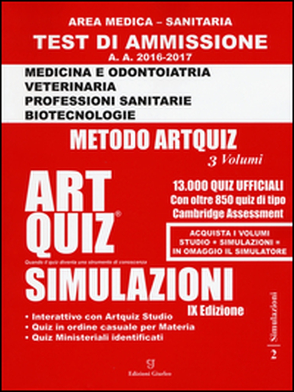 Artquiz simulazioni. Test di ammissione a: medicina, odontoiatria, professioni sanitarie. Area medica-sanitaria - Librerie.coop Artquiz simulazioni. Test di ammissione a: medicina, odontoiatria, professioni sanitarie. Area medica-sanitaria - Librerie.coop