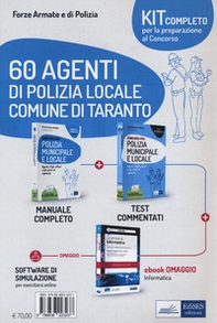 60 agenti di polizia locale Comune di Taranto. Kit completo per la preparazione al concorso - Librerie.coop