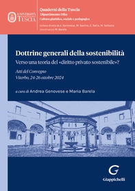 Dottrine generali della sostenibilità - Librerie.coop