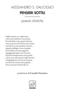 Pensieri sottili. Poesie olistiche - Librerie.coop Pensieri sottili. Poesie olistiche - Librerie.coop