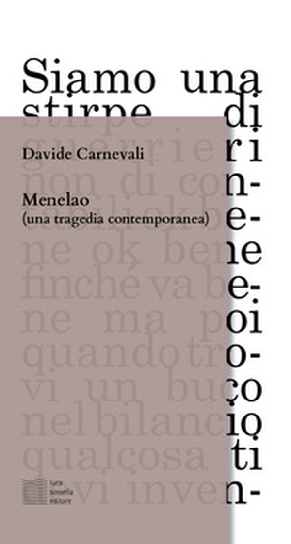 Menelao (una tragedia contemporanea) - Librerie.coop Menelao (una tragedia contemporanea) - Librerie.coop