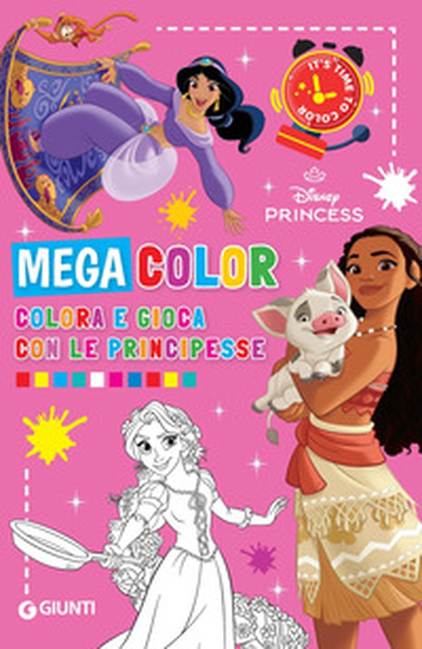 Colora e gioca con le principesse. Mega color. Disney princess - Librerie.coop