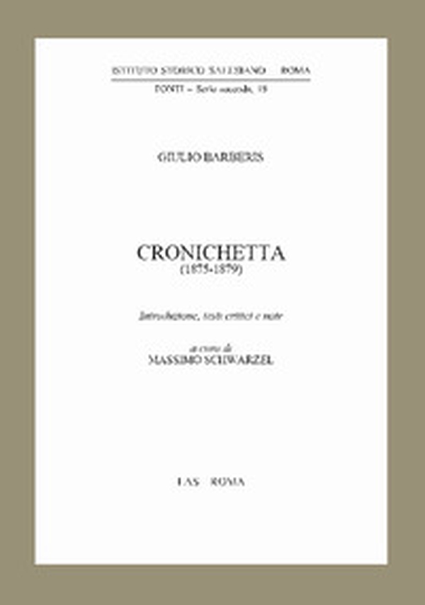Cronichetta (1875-1879) - Librerie.coop Cronichetta (1875-1879) - Librerie.coop
