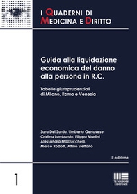 Guida alla liquidazione economica del danno alla persona in R.C. Tabelle giurisprudenziali di Milano, Roma e Venezia - Librerie.coop