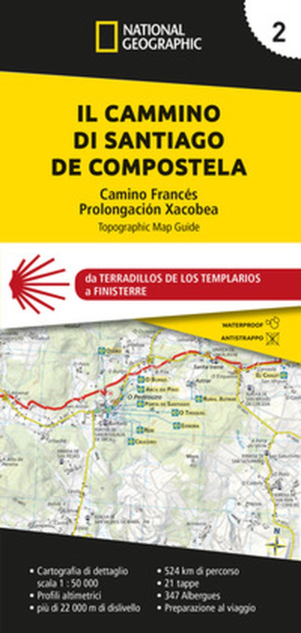 Cammino di Santiago de Compostela 1:50.000 - Vol. 2 - Librerie.coop