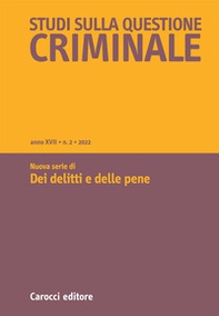 Studi sulla questione criminale - Librerie.coop