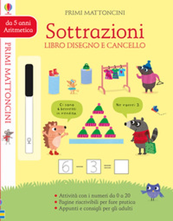 Sottrazioni. Libro disegno e cancello. Primi mattoncini - Librerie.coop Sottrazioni. Libro disegno e cancello. Primi mattoncini - Librerie.coop