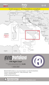 Avioportolano. VFR flight chart LI 5 Italy south. ICAO annex 4 - EU-Regulations compliant. Ediz. italiana e inglese - Librerie.coop