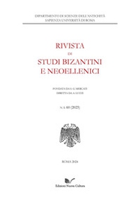 Rivista di studi bizantini e neoellenici - Vol. 60 - Librerie.coop