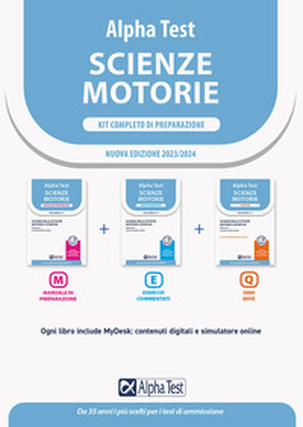Alpha Test. Scienze motorie. Kit completo di preparazione. Scienze delle attività motorie e sportive. Valido per le Università statali e private. Ediz. MyDesk - Librerie.coop Alpha Test. Scienze motorie. Kit completo di preparazione. Scienze delle attività motorie e sportive. Valido per le Università statali e private. Ediz. MyDesk - Librerie.coop