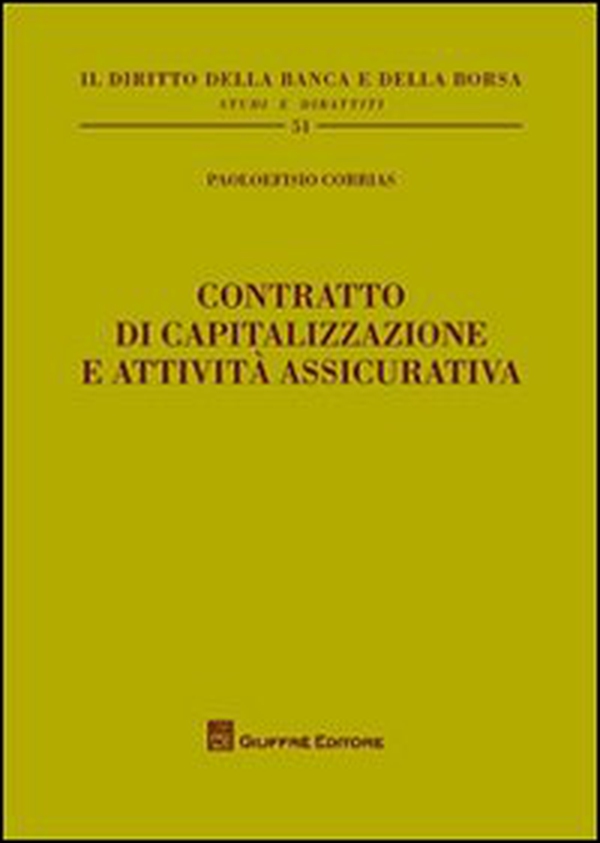 Contratto di capitalizzazione e attività assicurativa - Librerie.coop Contratto di capitalizzazione e attività assicurativa - Librerie.coop