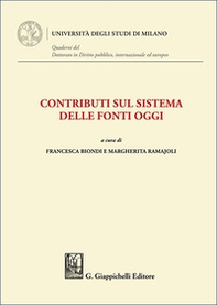 Contributi sul sistema delle fonti oggi - Librerie.coop