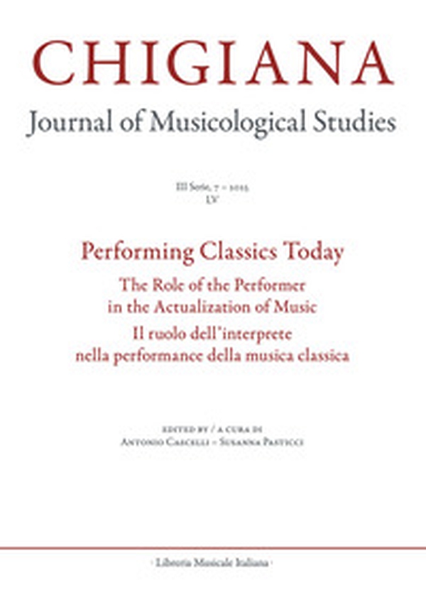 Chigiana. Rassegna annuale di studi musicologici - Vol. 55 - Librerie.coop