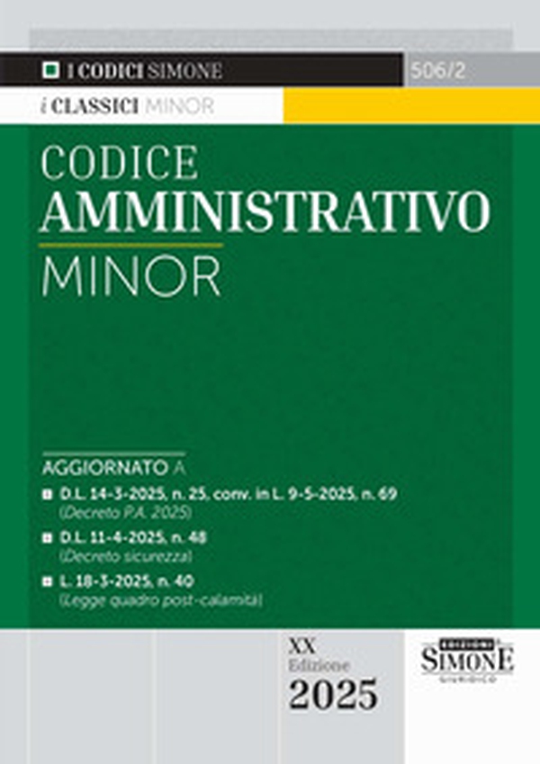 Codice amministrativo Minor - Librerie.coop Codice amministrativo Minor - Librerie.coop