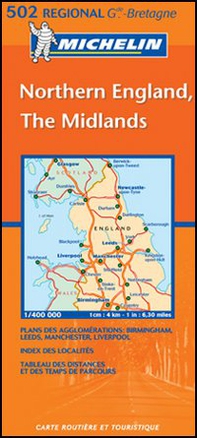 Northern England, The Midlands 1:400.000 - Librerie.coop