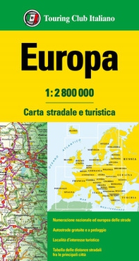 Europa 1:2.800.000. Carta stradale e turistica - Librerie.coop