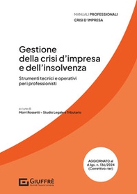 Gestione della crisi d'impresa e dell'insolvenza - Librerie.coop