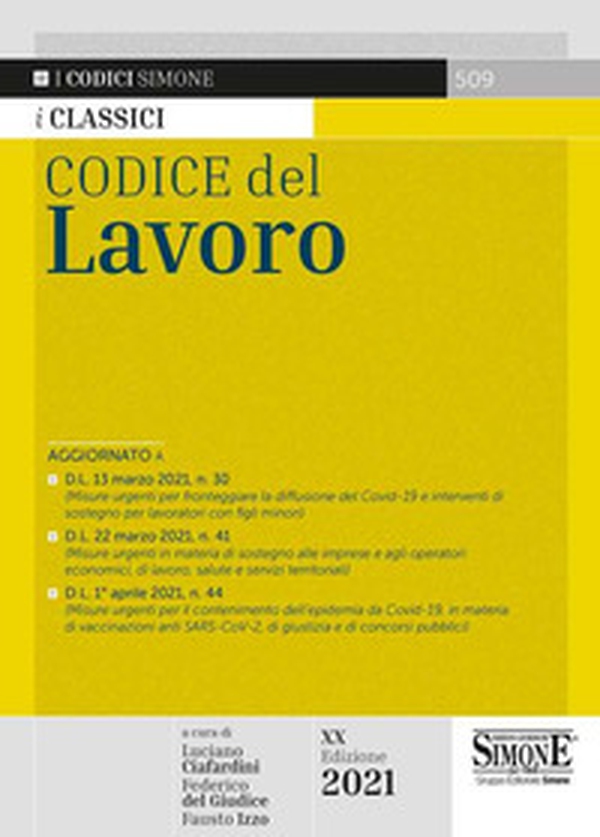 Codice del lavoro - Librerie.coop Codice del lavoro - Librerie.coop