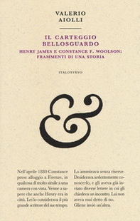 Il carteggio Bellosguardo. Henry James e Constance F. Woolson: frammenti di una storia - Librerie.coop Il carteggio Bellosguardo. Henry James e Constance F. Woolson: frammenti di una storia - Librerie.coop