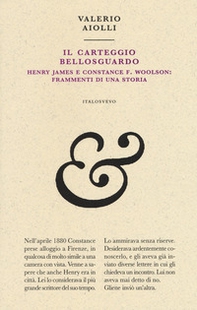 Il carteggio Bellosguardo. Henry James e Constance F. Woolson: frammenti di una storia - Librerie.coop