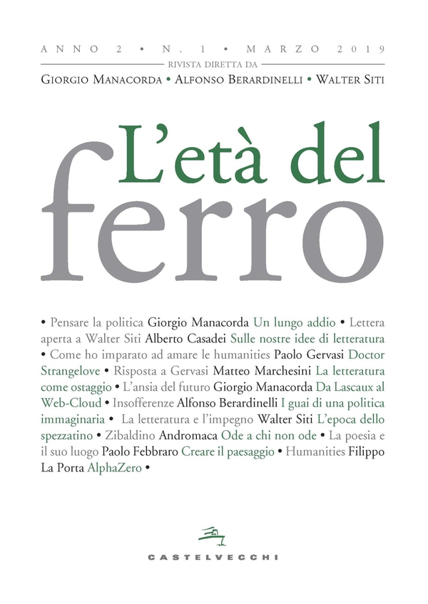 L'età del ferro 1/2019 - Librerie.coop L'età del ferro 1/2019 - Librerie.coop