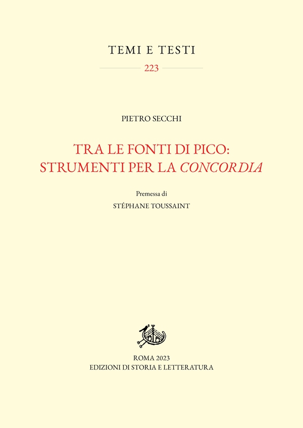 Tra le fonti di Pico: strumenti per la concordia - Librerie.coop