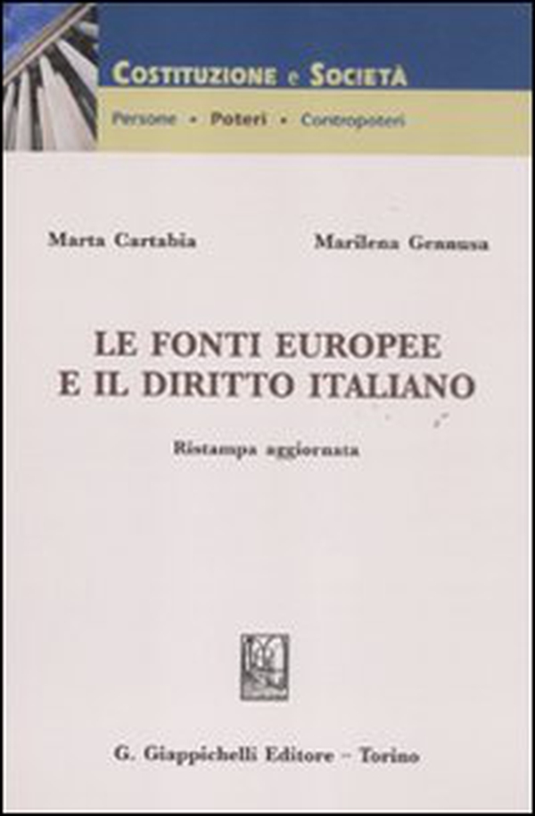 Le fonti europee e il diritto italiano - Librerie.coop