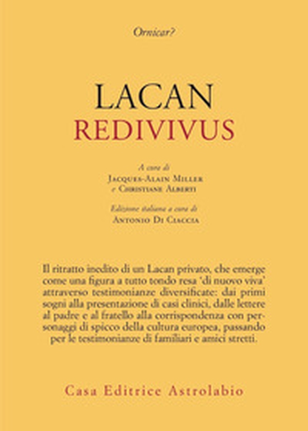 Lacan redivivus - Librerie.coop Lacan redivivus - Librerie.coop