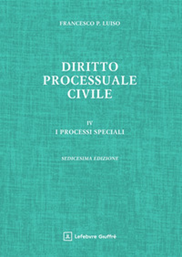 Diritto processuale civile - Vol. 4 - Librerie.coop