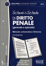 Schemi & schede di diritto penale (generale e speciale). Metodo schematico Simone - Librerie.coop