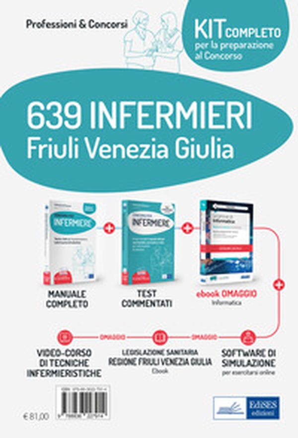 639 infermieri Friuli Venezia Giulia. Kit completo per la preparazione al concorso - Librerie.coop 639 infermieri Friuli Venezia Giulia. Kit completo per la preparazione al concorso - Librerie.coop