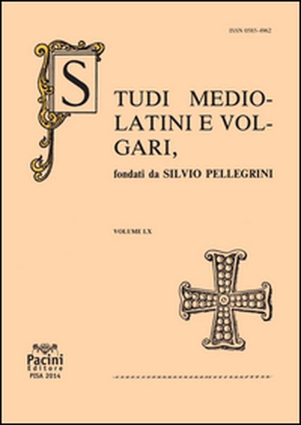 Studi mediolatini e volgari - Librerie.coop Studi mediolatini e volgari - Librerie.coop
