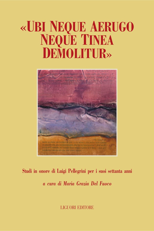 “Ubi neque aerugo neque tinea demolitur“ - Librerie.coop “Ubi neque aerugo neque tinea demolitur“ - Librerie.coop