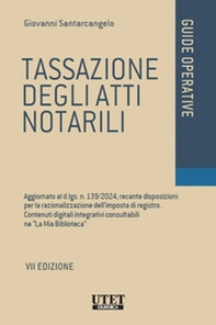 Tassazione degli atti notarili. Aggiornato al d.lgs. n. 139/2024, recante disposizioni per la razionalizzazione dell'imposta di registro. Contenuti digitali integrativi consultabili ne «La Mia Biblioteca» - Librerie.coop Tassazione degli atti notarili. Aggiornato al d.lgs. n. 139/2024, recante disposizioni per la razionalizzazione dell'imposta di registro. Contenuti digitali integrativi consultabili ne «La Mia Biblioteca» - Librerie.coop