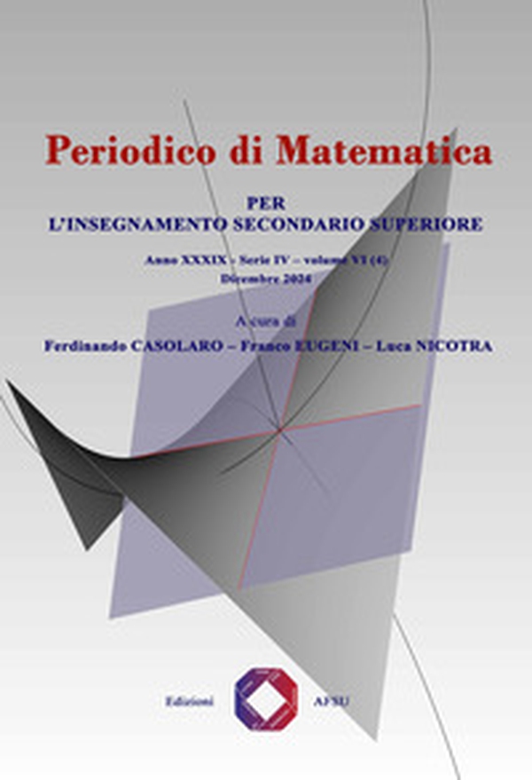 Periodico di matematica. Per l'insegnamento secondario - Vol. 6\4 - Librerie.coop Periodico di matematica. Per l'insegnamento secondario - Vol. 6\4 - Librerie.coop