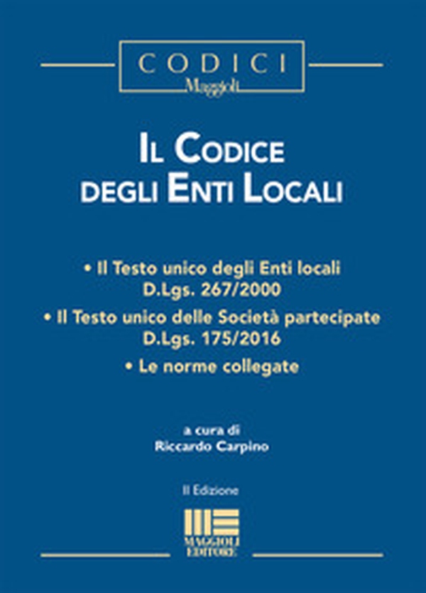 Il codice degli enti locali - Librerie.coop Il codice degli enti locali - Librerie.coop