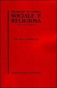 Ricerche di storia sociale e religiosa - Vol. 74 - Librerie.coop