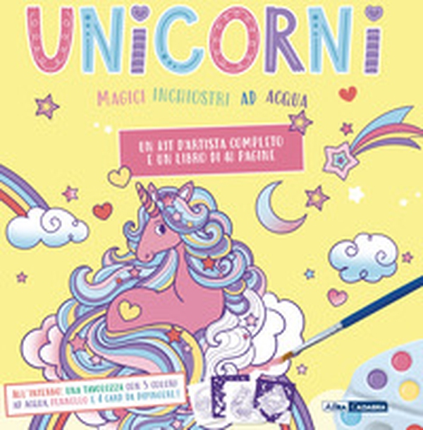 Unicorni. Magici inchiostri ad acqua. Scatola craft - Librerie.coop Unicorni. Magici inchiostri ad acqua. Scatola craft - Librerie.coop