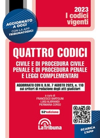 Quattro codici. Civile e di procedura civile, penale e di procedura penale e leggi complementari - Librerie.coop