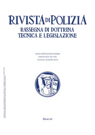 Rivista di polizia. Rassegna di dottrina tecnica e legislazione - Librerie.coop