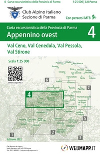 Appennino ovest. Val Ceno, Val Cenedola, Val Pessola, Val Stirone 1:25.000 - Librerie.coop