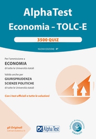 Alpha test. Economia. Tolc-E. 3.500 quiz - Librerie.coop Alpha test. Economia. Tolc-E. 3.500 quiz - Librerie.coop