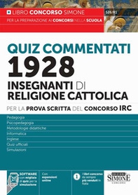 Concorso IRC 1928 Insegnanti di religione cattolica. Quiz commentati per la prova scritta - Librerie.coop Concorso IRC 1928 Insegnanti di religione cattolica. Quiz commentati per la prova scritta - Librerie.coop