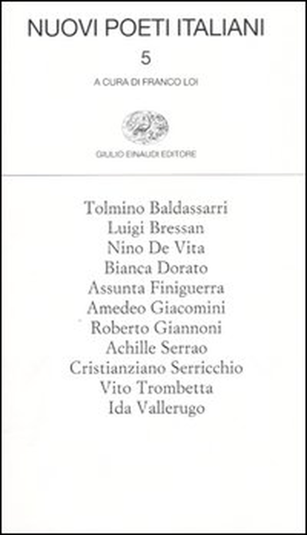 Nuovi poeti italiani - Vol. 5 - Librerie.coop Nuovi poeti italiani - Vol. 5 - Librerie.coop