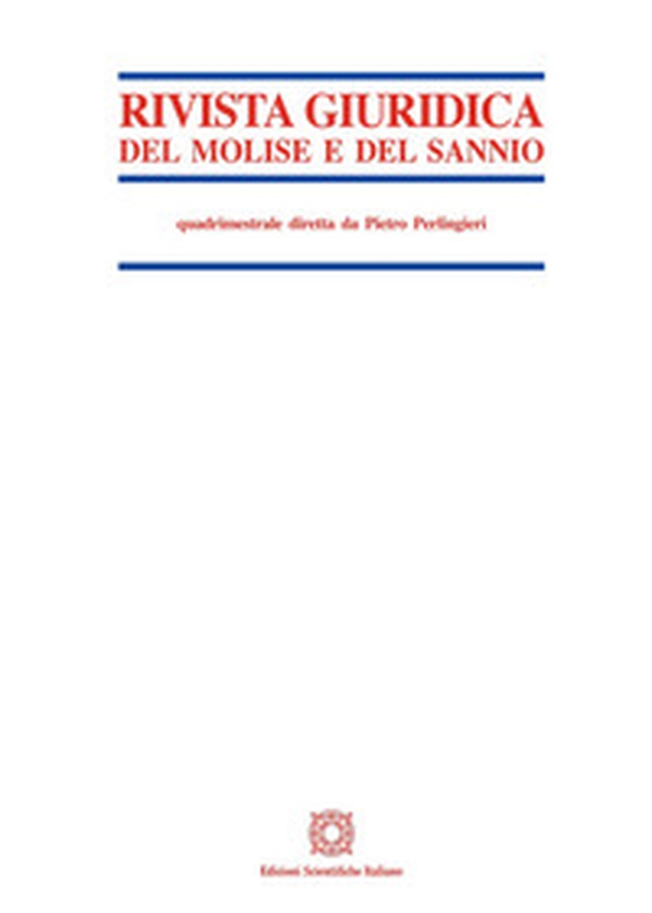 Rivista giuridica del Molise e del Sannio - Vol. 1 - Librerie.coop Rivista giuridica del Molise e del Sannio - Vol. 1 - Librerie.coop