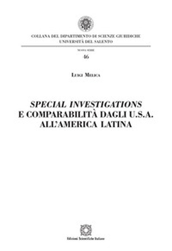 Special investigations e comparabilità dagli U.S.A. all'America Latina - Librerie.coop Special investigations e comparabilità dagli U.S.A. all'America Latina - Librerie.coop