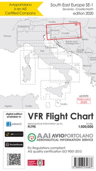Avioportolano. VFR flight chart SE 1. South East Europe. Slovenia, Croatia north. ICAO annex 4 - EU-Regulations compliant. Ediz. italiana e inglese - Librerie.coop