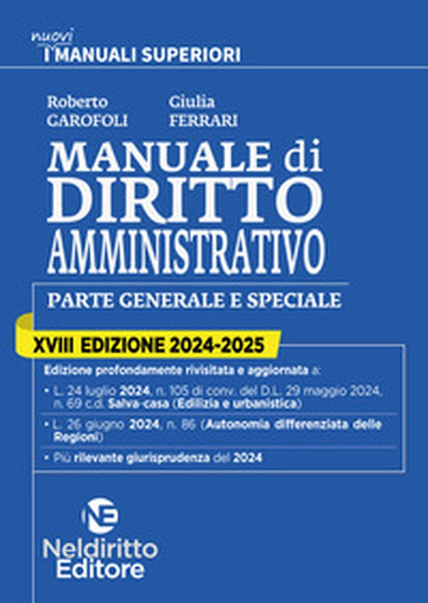 Manuale superiore di diritto amministrativo 2024-2025 - Librerie.coop Manuale superiore di diritto amministrativo 2024-2025 - Librerie.coop
